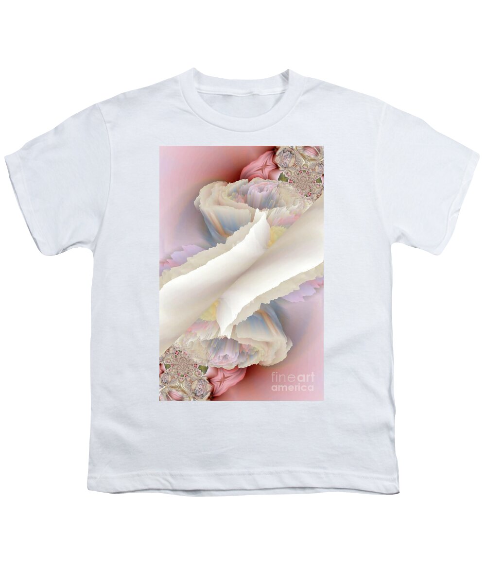 Art Youth T-Shirt featuring the digital art Veil of Heaven by Alexandra Vusir