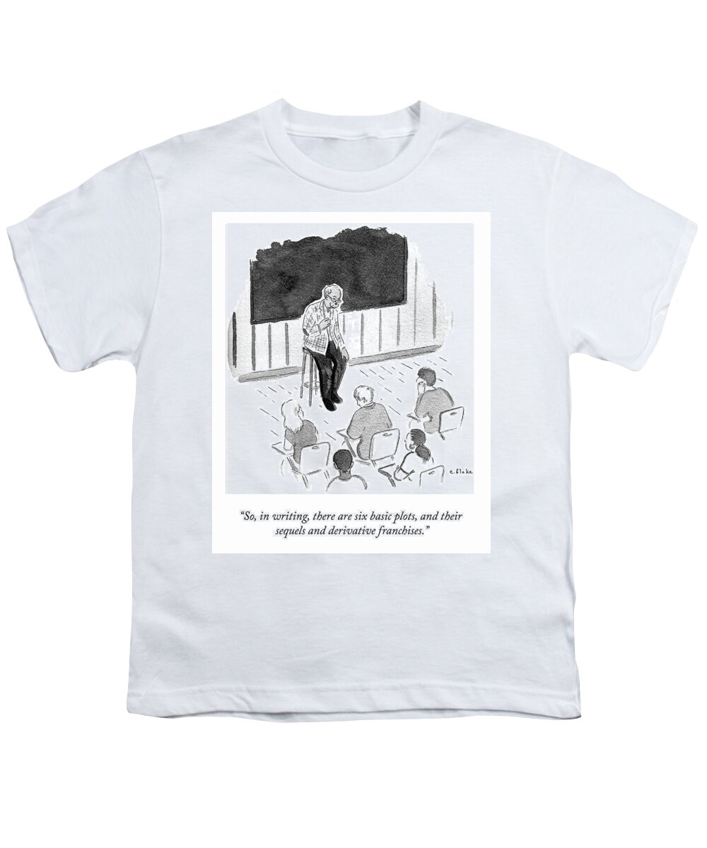 “so Youth T-Shirt featuring the drawing Six Basic Plots by Emily Flake