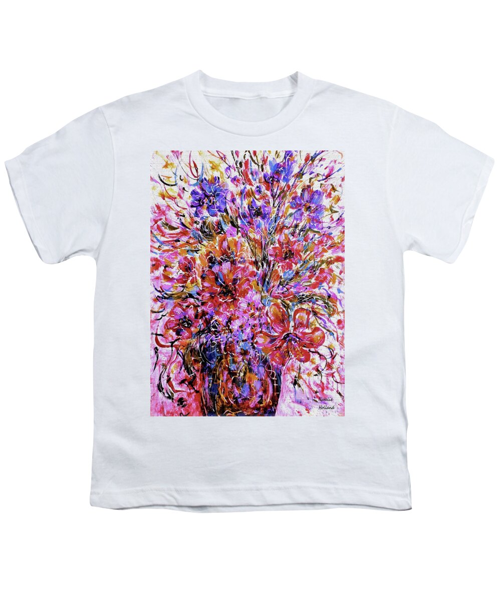 Flowers Youth T-Shirt featuring the painting Spring Joy by Natalie Holland