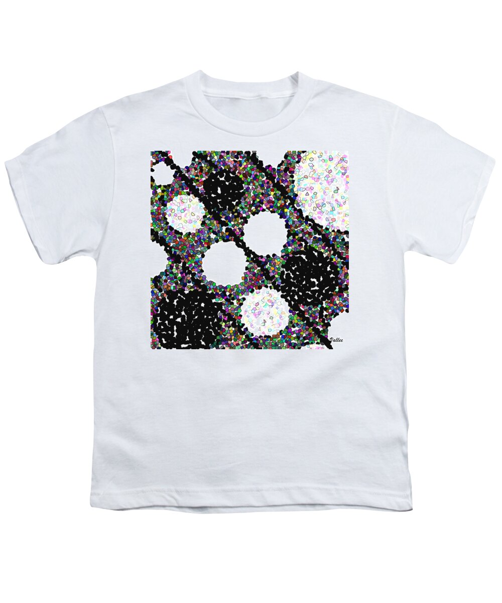 Abstract Youth T-Shirt featuring the digital art Sugarpops by Vallee Johnson