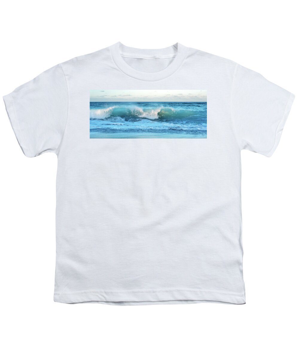 Wave Youth T-Shirt featuring the photograph Summer Surf Ocean Wave by Laura Fasulo