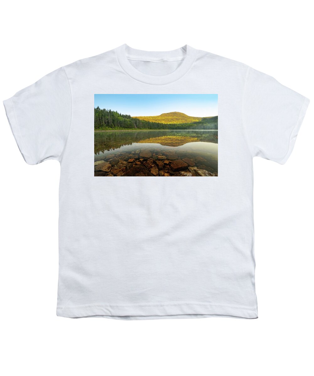 Mountain Youth T-Shirt featuring the photograph Sunrise at East Pond in the White Mountain National Forest by William Dickman