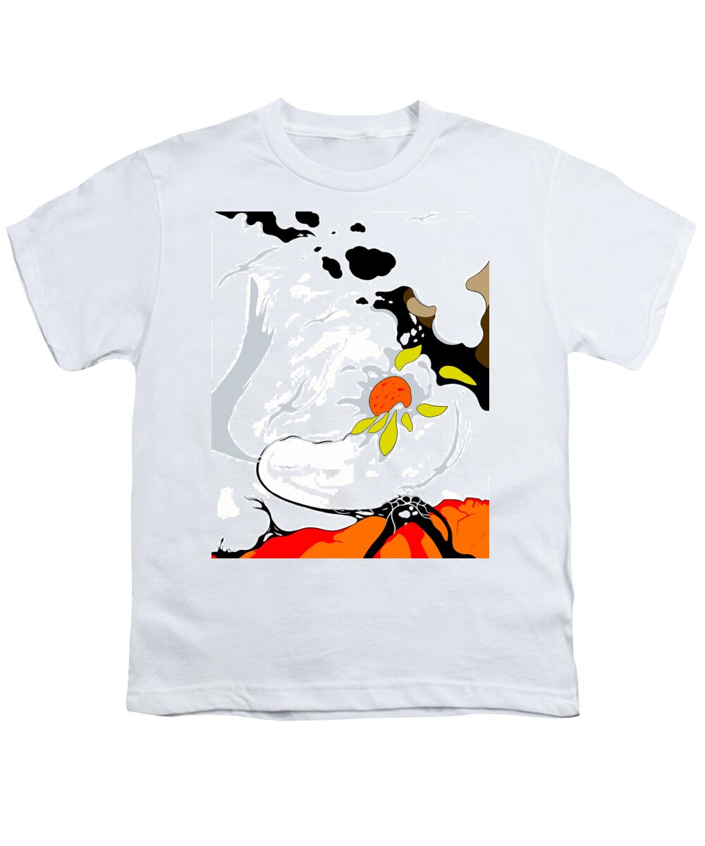 Sunflower Youth T-Shirt featuring the digital art Sunset Over Eros by Craig Tilley