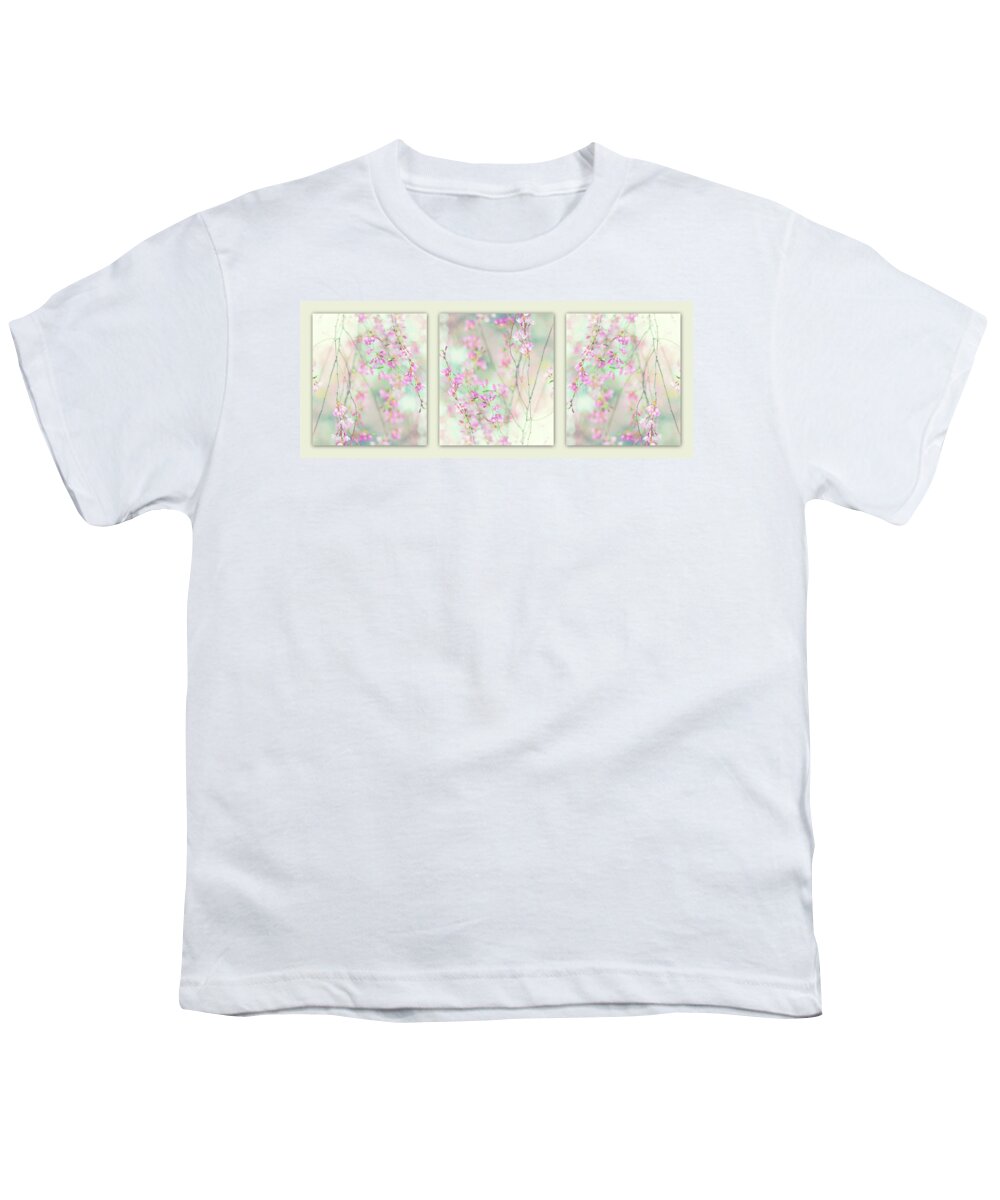 Triptych Youth T-Shirt featuring the photograph Sweet Cherry Triptych by Jessica Jenney