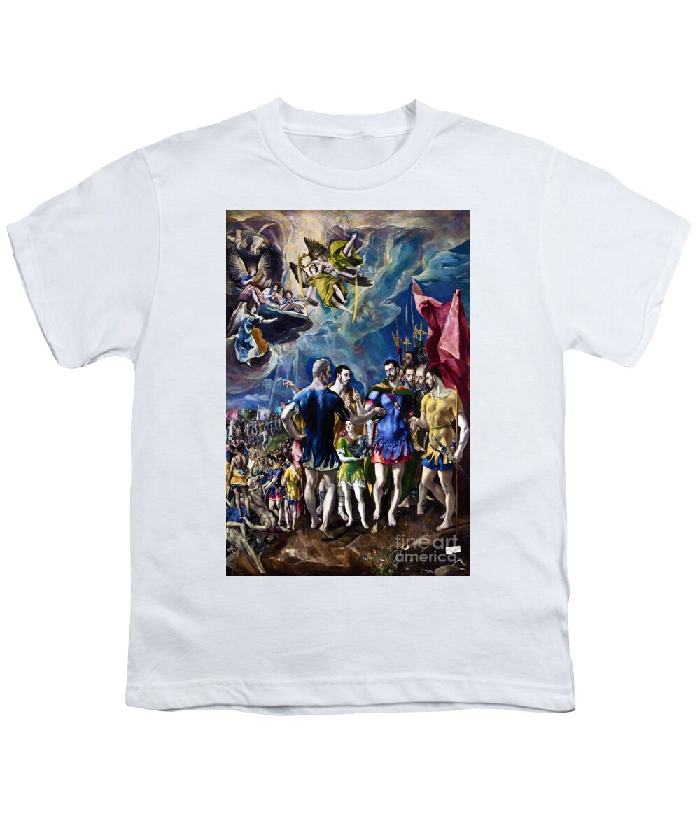The Martyrdom Of Saint Maurice Youth T-Shirt featuring the painting The Martyrdom of Saint Maurice by El Greco
