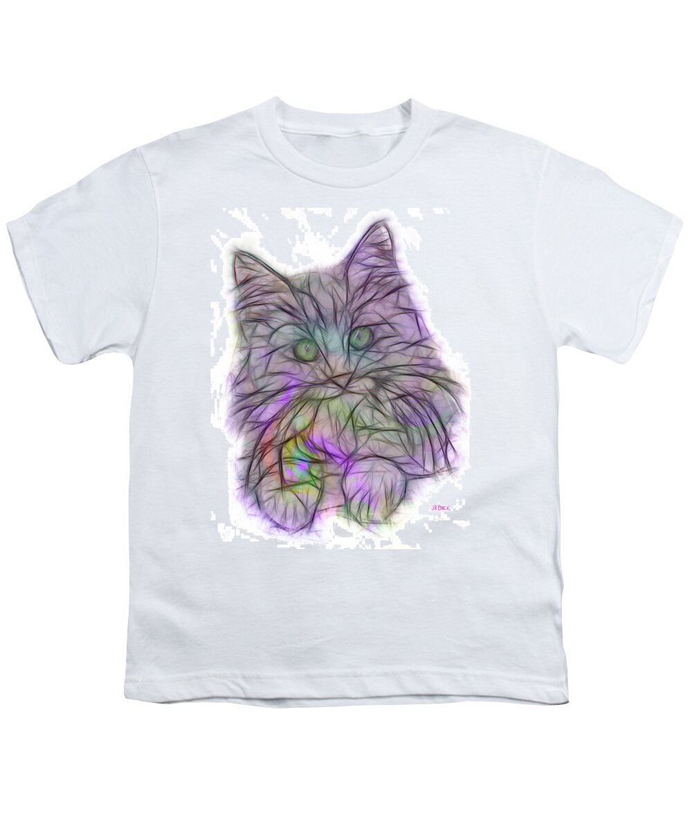 Cats Youth T-Shirt featuring the digital art Too Cute by Studio B Prints