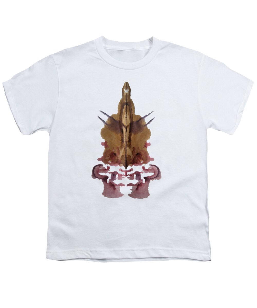 Abstract Youth T-Shirt featuring the painting Viking Helmet by Stephenie Zagorski