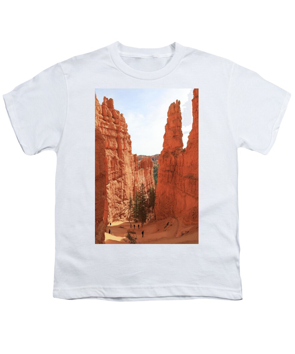 Wall Street Youth T-Shirt featuring the photograph Wall Street in Bryce Canyon Natioinal Park by Richard Krebs