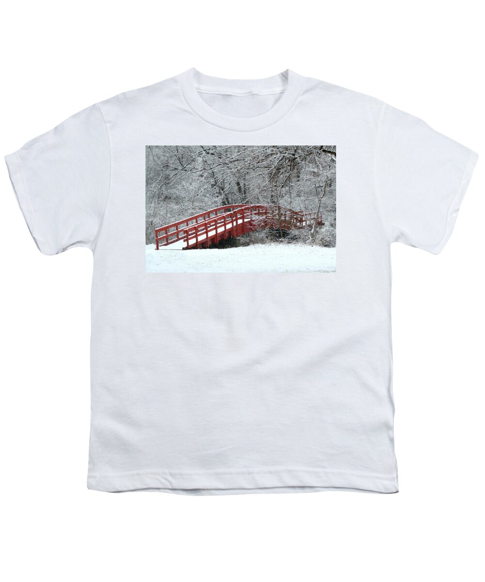Red Youth T-Shirt featuring the photograph Winter Solitude by Lens Art Photography By Larry Trager