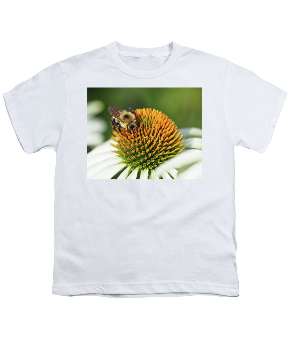 Bee Youth T-Shirt featuring the photograph Working Bee III by Scott Olsen