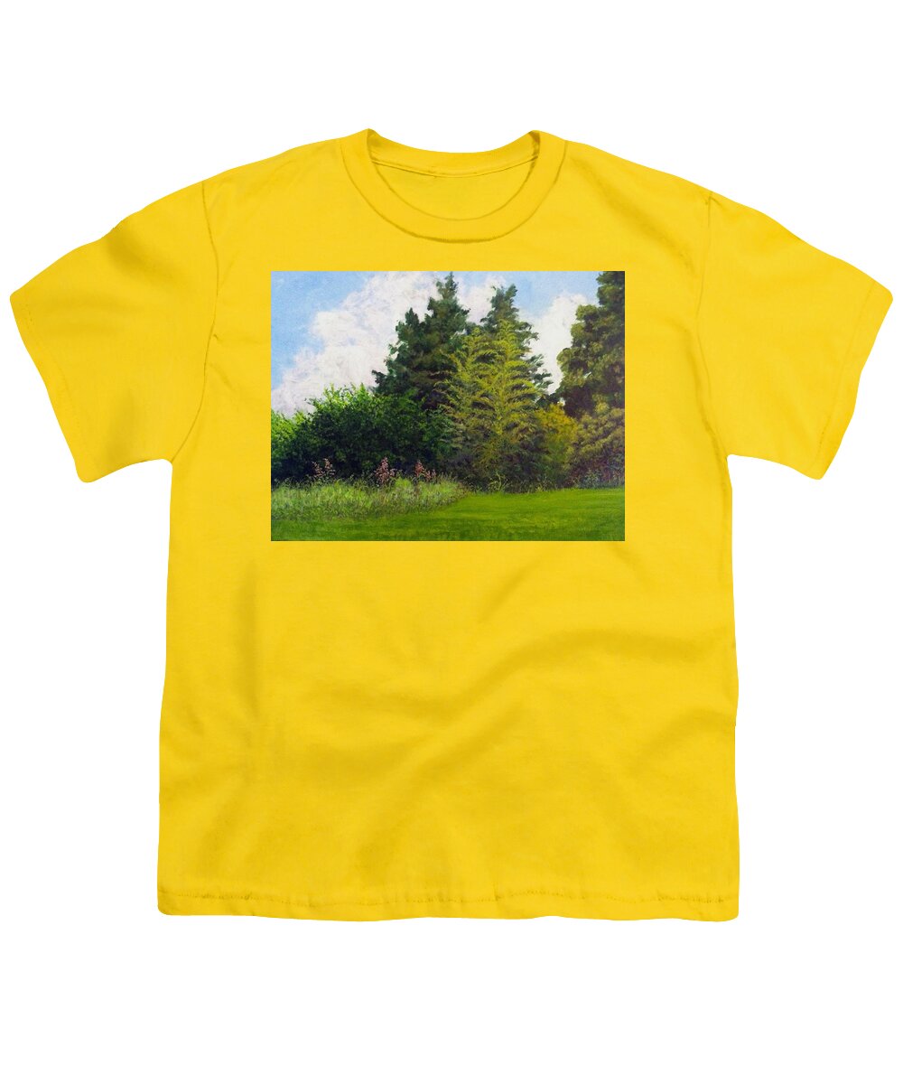 Trees Youth T-Shirt featuring the painting Summer #1 by Jeanette Jarmon
