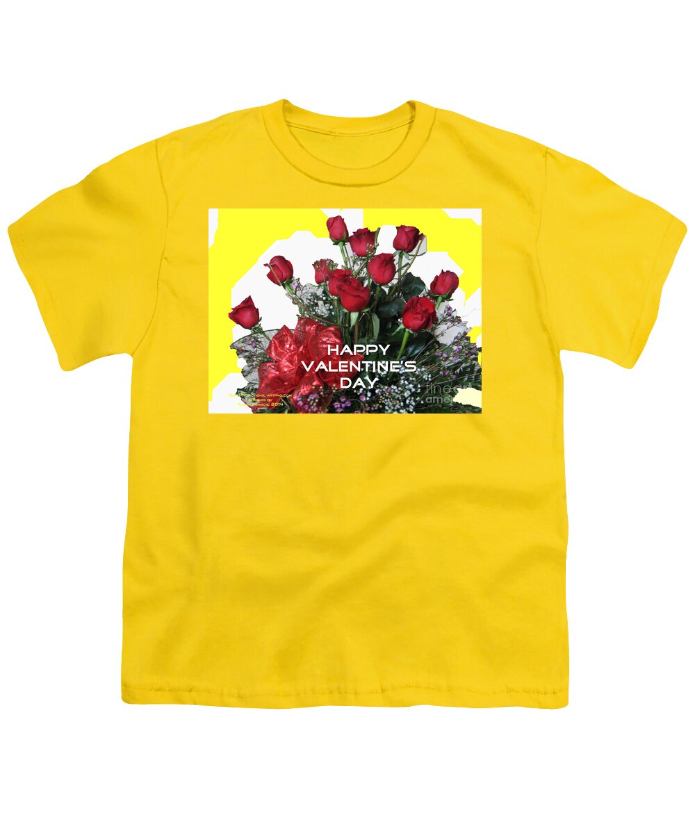 Floral Youth T-Shirt featuring the digital art Valentine Day by Karen Francis