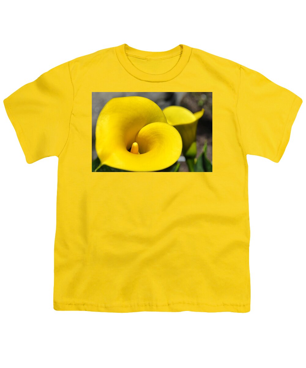 Yellow Youth T-Shirt featuring the photograph Yellow Lily by Spencer Hughes