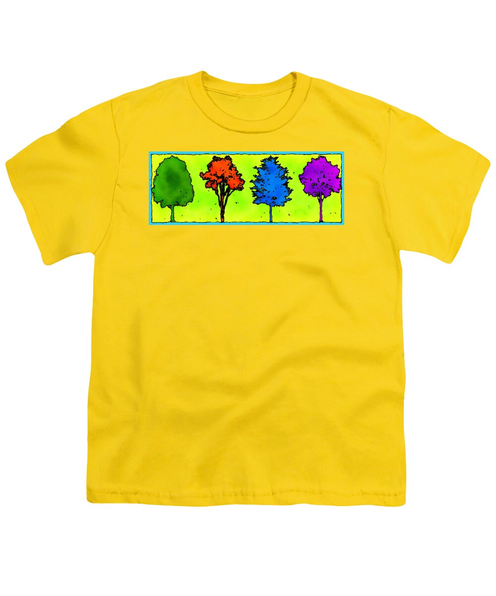 Tree Youth T-Shirt featuring the photograph Four Trees by David G Paul