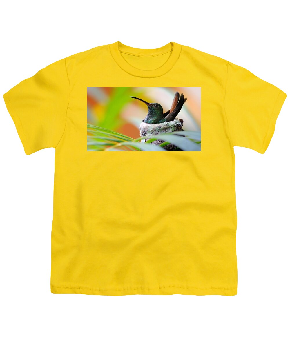 Hummingbird Youth T-Shirt featuring the photograph Hummingbird #1 by Jackie Russo