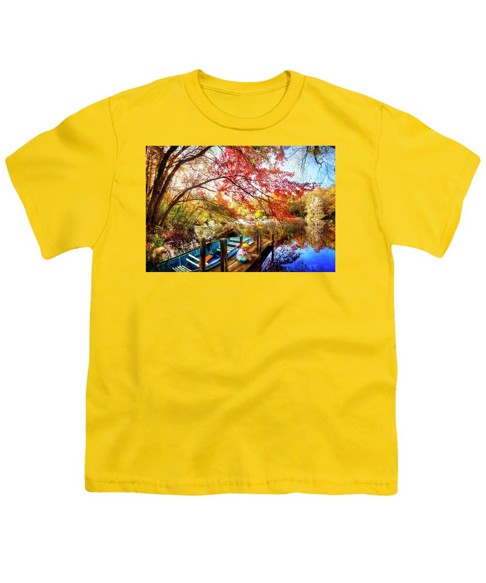 Appalachia Youth T-Shirt featuring the photograph Morning Thoughts by Debra and Dave Vanderlaan