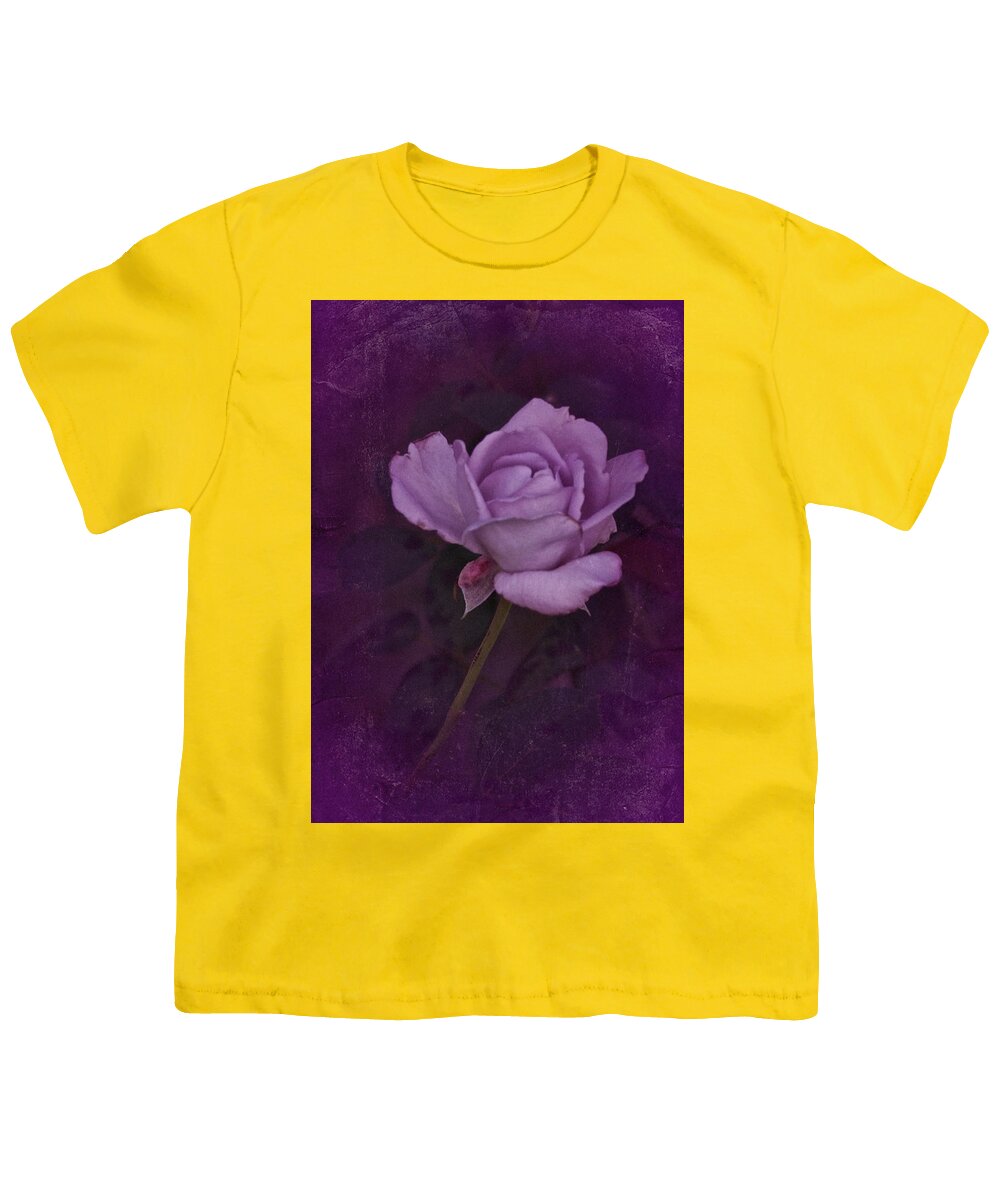 Purple Rose Youth T-Shirt featuring the photograph Vintage August Purple Rose by Richard Cummings