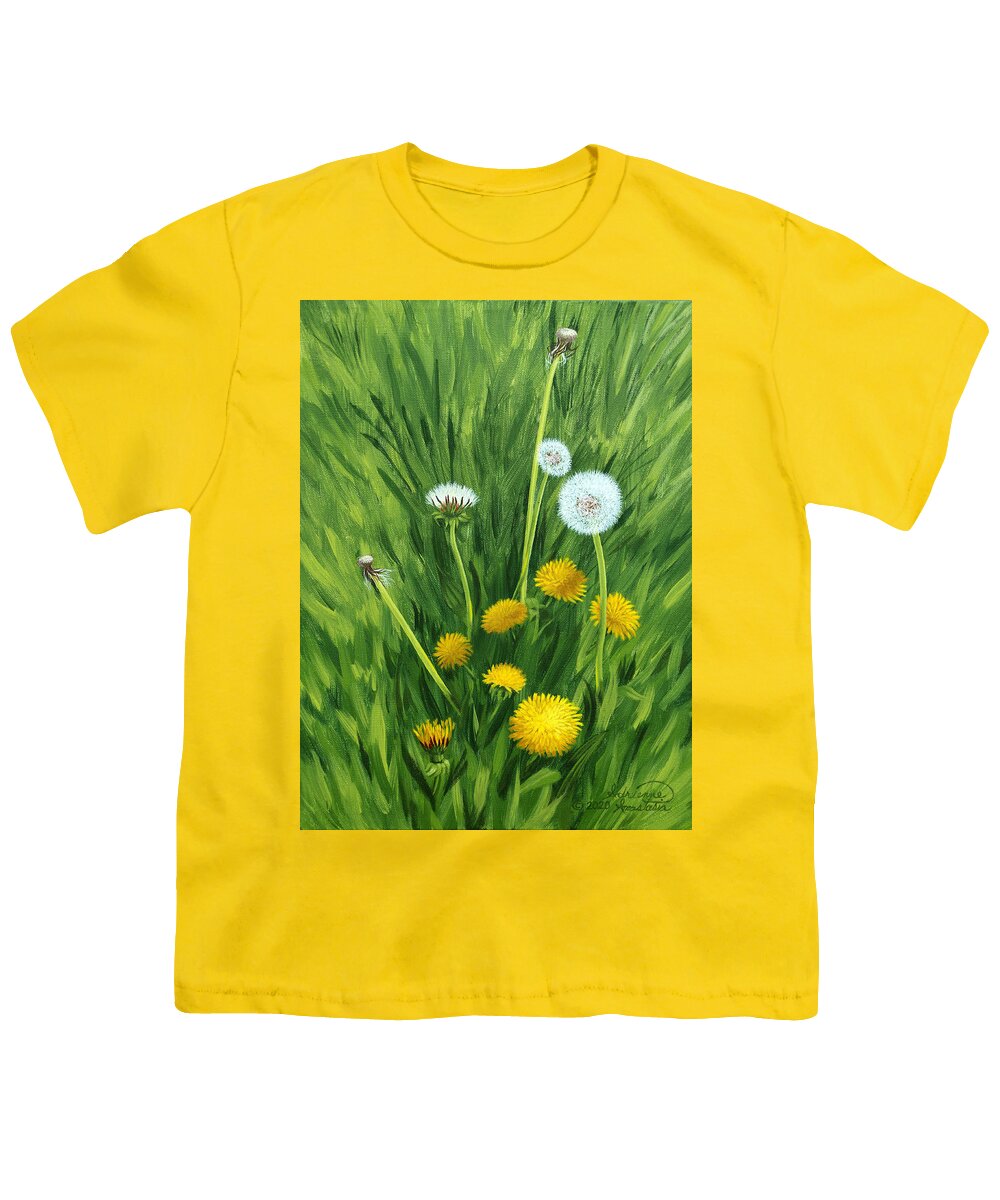 Spring Youth T-Shirt featuring the painting Facets by Adrienne Dye