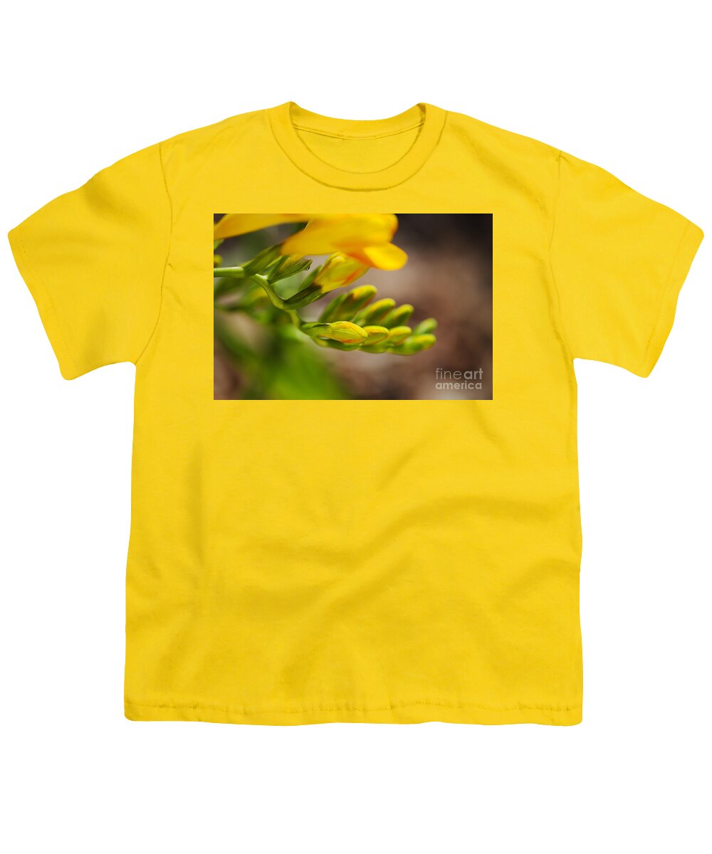 Freesia Youth T-Shirt featuring the photograph Freesia Hand And Fingers by Joy Watson