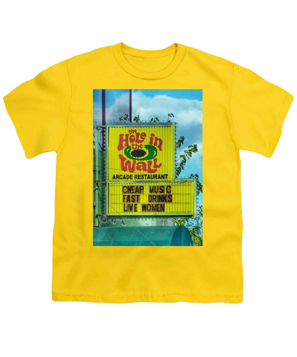 Hole In The Wall Youth T-Shirt featuring the photograph Hole in the Wall by Gia Marie Houck