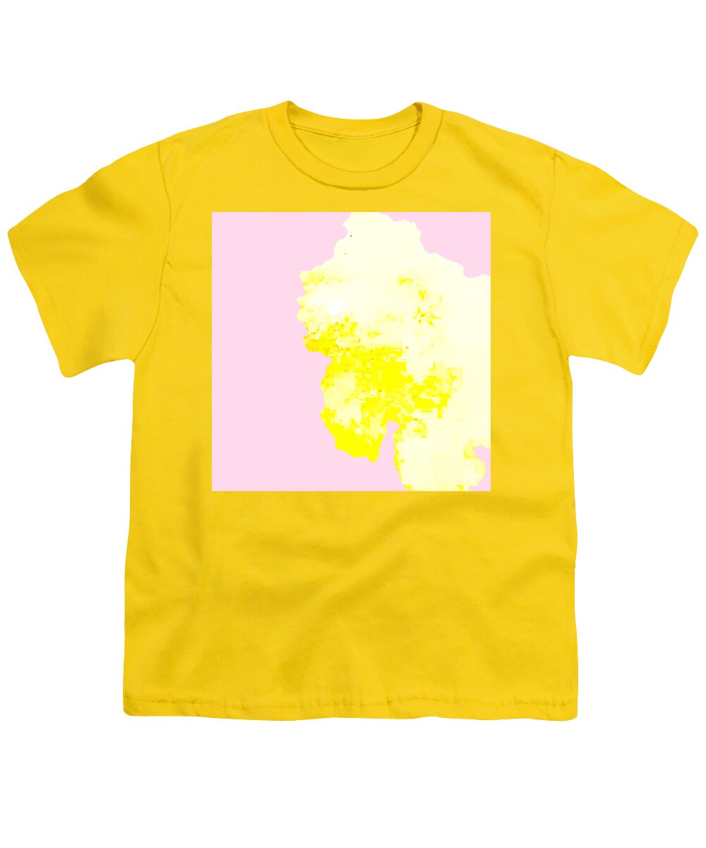 Contemporary Art Youth T-Shirt featuring the digital art Leaves Touch After Heavy Rain by Jeremiah Ray