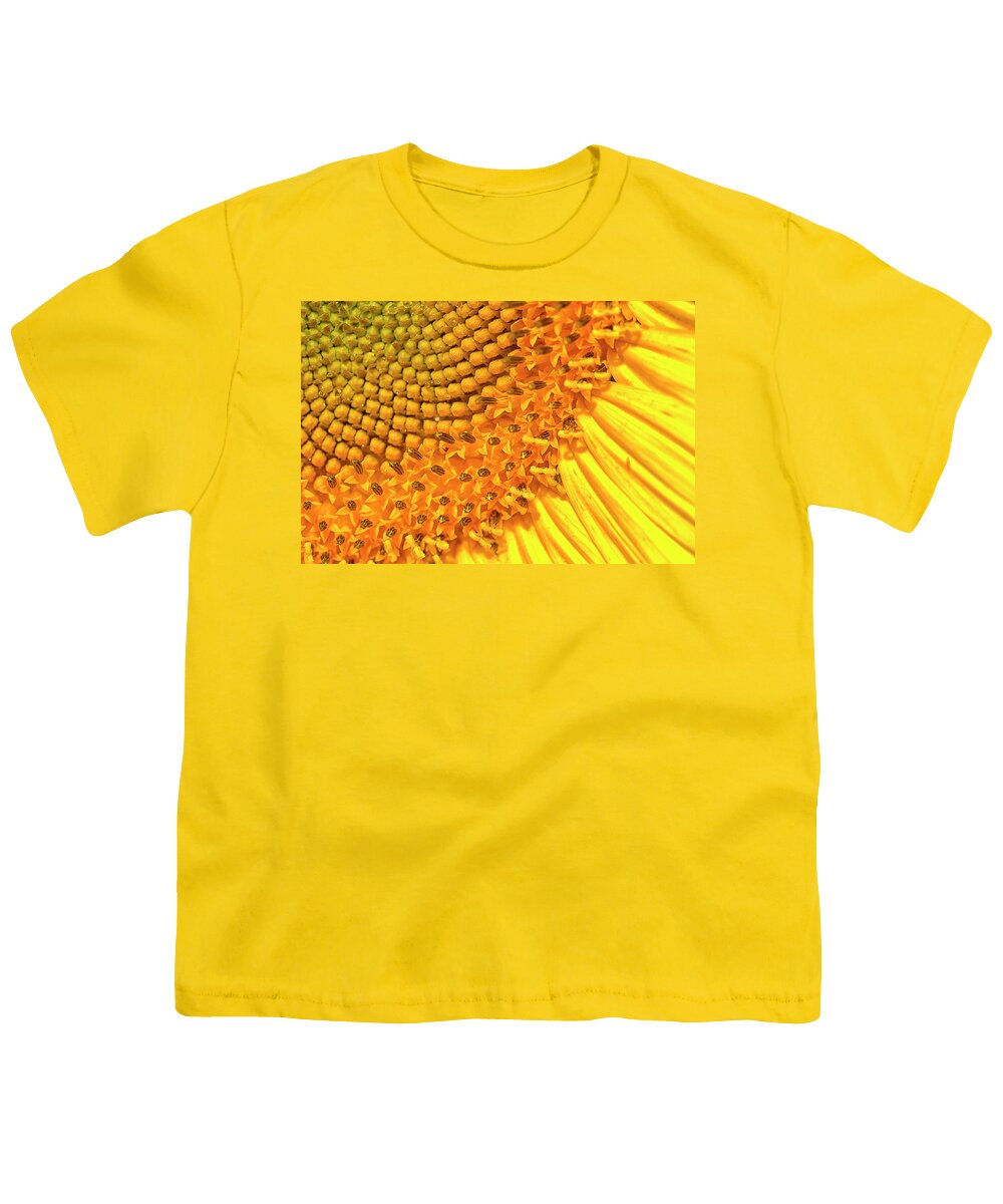 Sunflower Youth T-Shirt featuring the photograph Sunflower - Up Close by Bill Barber