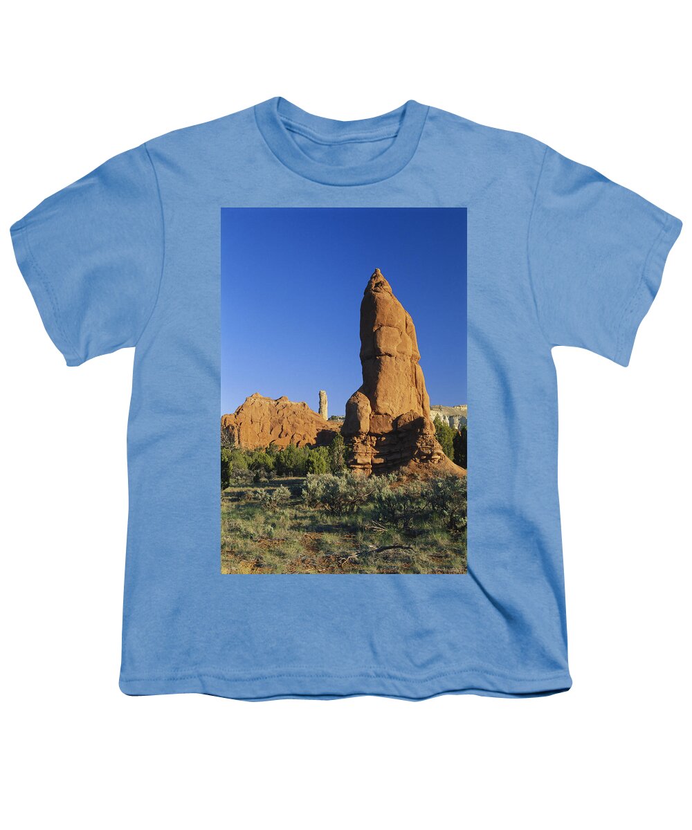 1997 Youth T-Shirt featuring the photograph Geyser Remnant, Kodachrome Basin, Utah #1 by James Steinberg