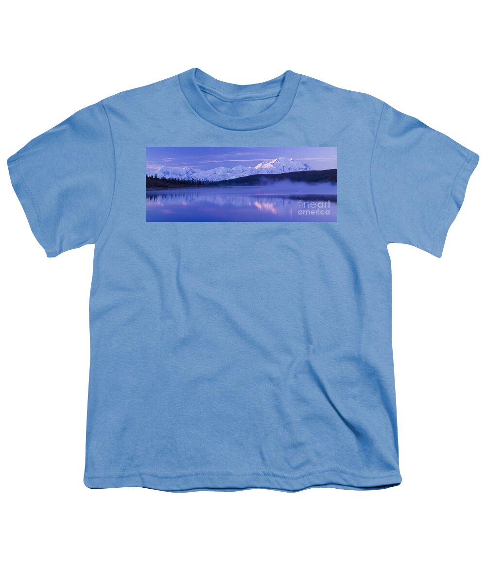 Reflect Youth T-Shirt featuring the photograph Mt Mckinley, Alaska #1 by John Shaw