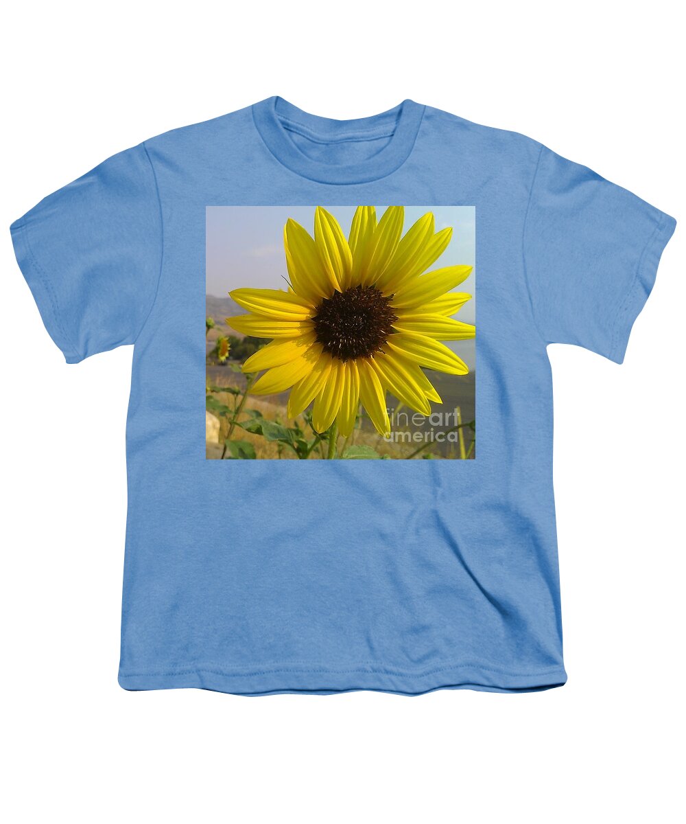Art Youth T-Shirt featuring the photograph Sunflowers by Chris Tarpening