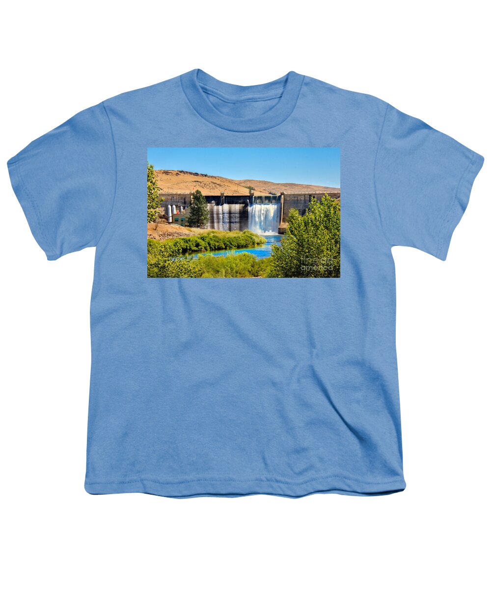 Dam Youth T-Shirt featuring the photograph Black Canyon Dam by Robert Bales