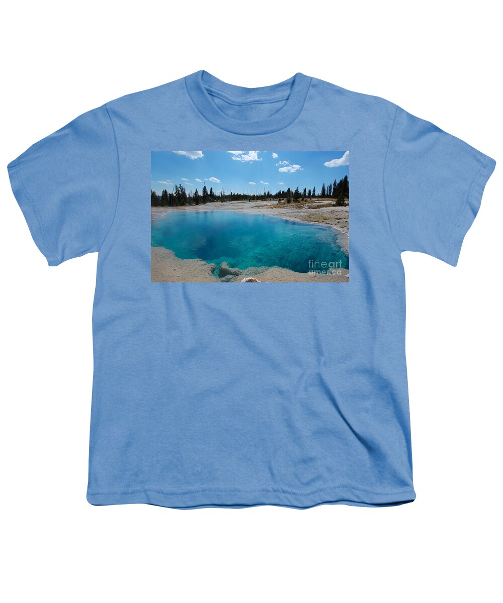 Yellowstone National Park Youth T-Shirt featuring the photograph Black Pool at West Thumb by Debra Thompson