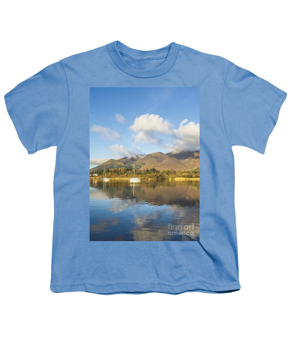 England Youth T-Shirt featuring the photograph Boats On Derwent by Linsey Williams