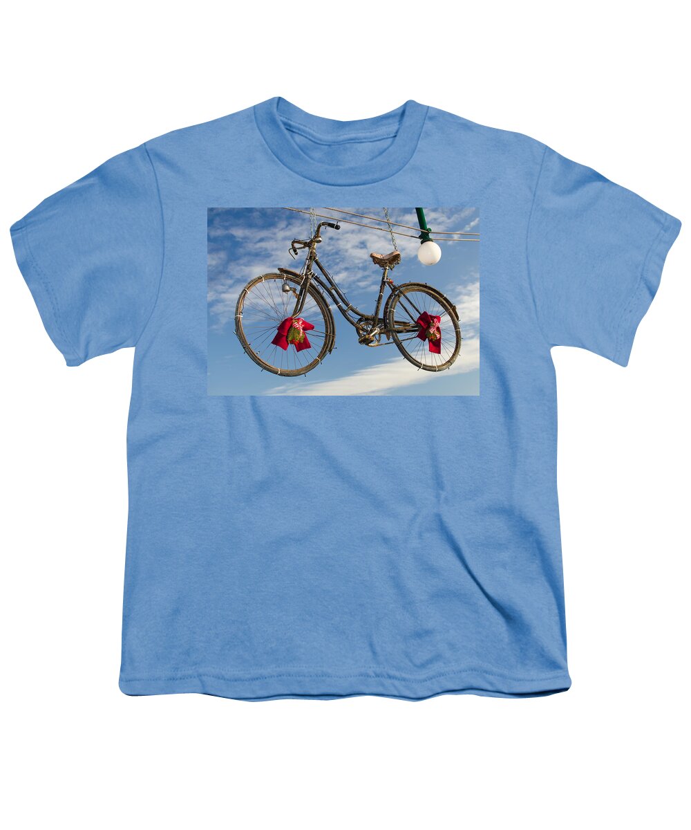 Bike Youth T-Shirt featuring the photograph Christmas Bicycle by Andreas Berthold