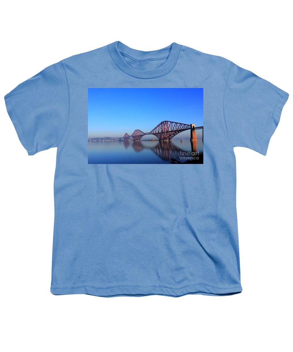 Bridge Youth T-Shirt featuring the photograph Forth Rail Bridge by David Grant