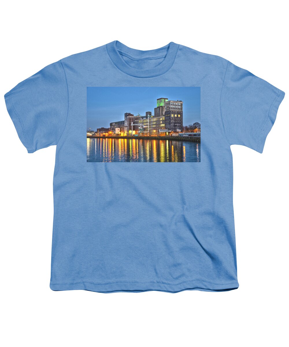 Holland Youth T-Shirt featuring the photograph Grain Silo Rotterdam by Frans Blok