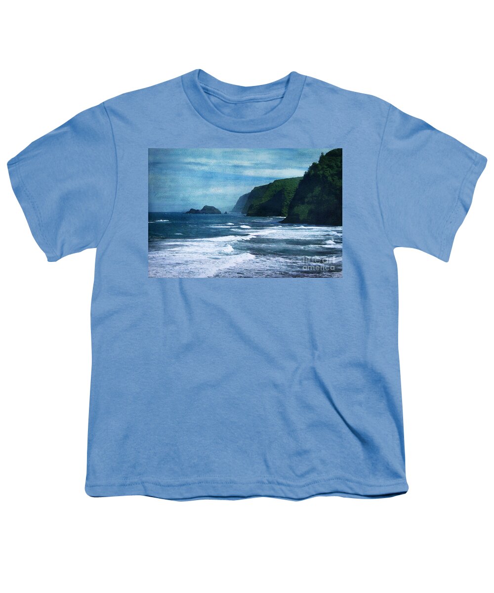 Hawaii Youth T-Shirt featuring the photograph Kapaau Coast by Ellen Cotton