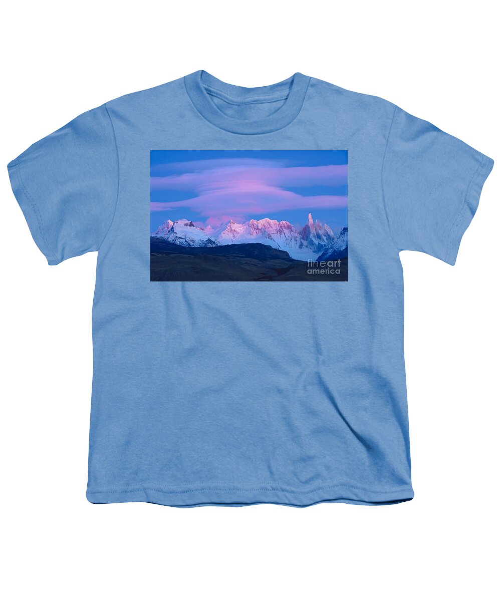 Argentina Youth T-Shirt featuring the photograph Lenticular Cloud At Dawn in Argentina by John Shaw
