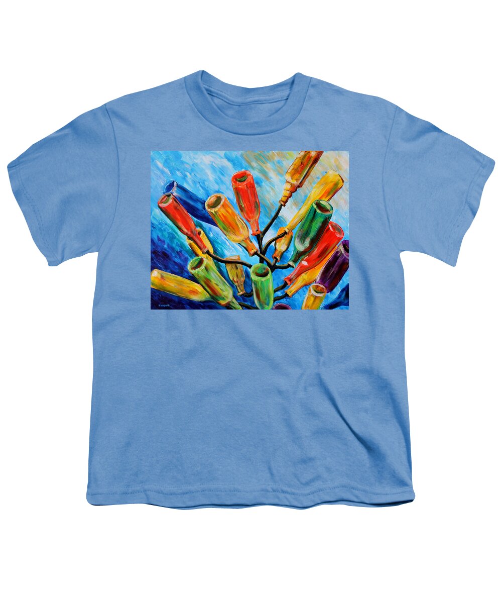 Still Life Youth T-Shirt featuring the painting Mississippi Bottle Tree by Karl Wagner