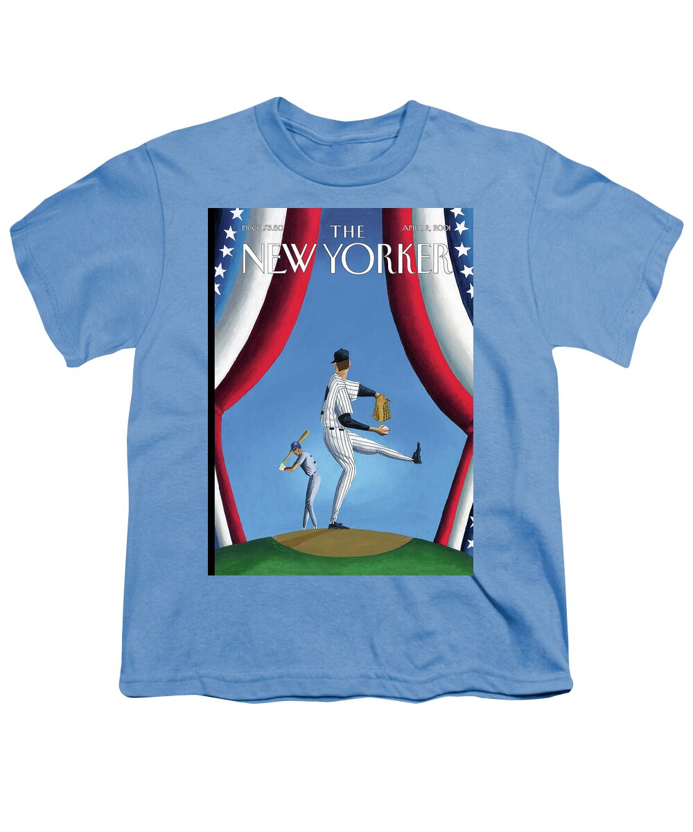 Opening Day Youth T-Shirt featuring the painting Opening Day by Mark Ulriksen