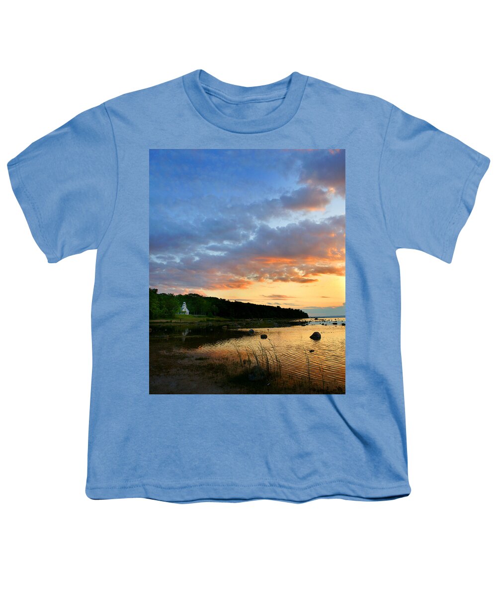 Old Mission Point Youth T-Shirt featuring the photograph Old Mission Point by Jamieson Brown