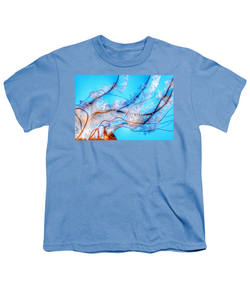 Pacific Sea Nettle Youth T-Shirt featuring the photograph Pacific Sea Nettle Details by Marianna Mills
