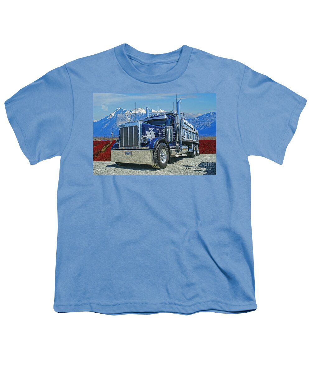 Peterbilt Youth T-Shirt featuring the photograph Peterbilt Dumptruck by Randy Harris