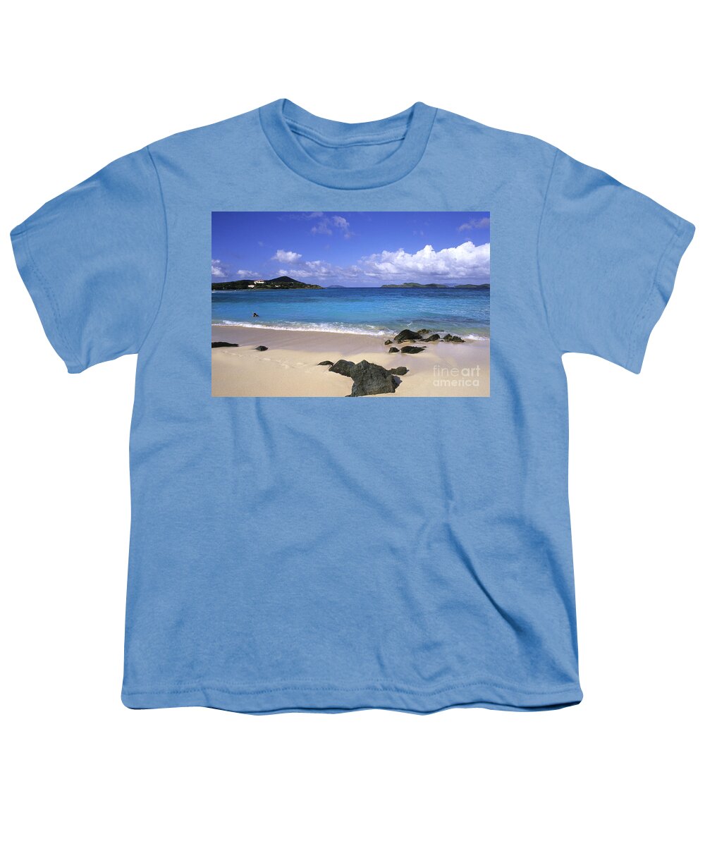 Virgin Islands Youth T-Shirt featuring the photograph Sapphire Beach, St. Thomas by Bill Bachmann