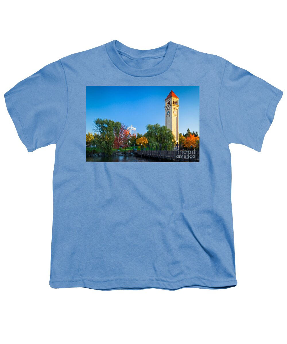 America Youth T-Shirt featuring the photograph Spokane fall colors by Inge Johnsson