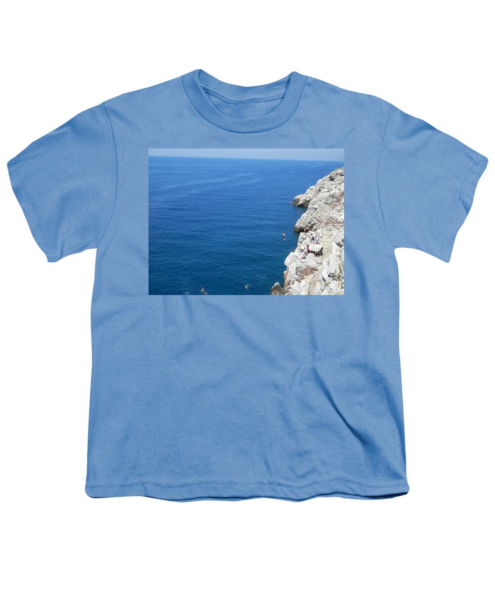 Sea Youth T-Shirt featuring the photograph Taking the Plunge by Pema Hou