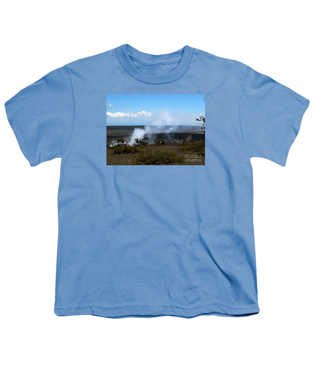 Volcano Photography Youth T-Shirt featuring the photograph The Angry Earth II by Patricia Griffin Brett