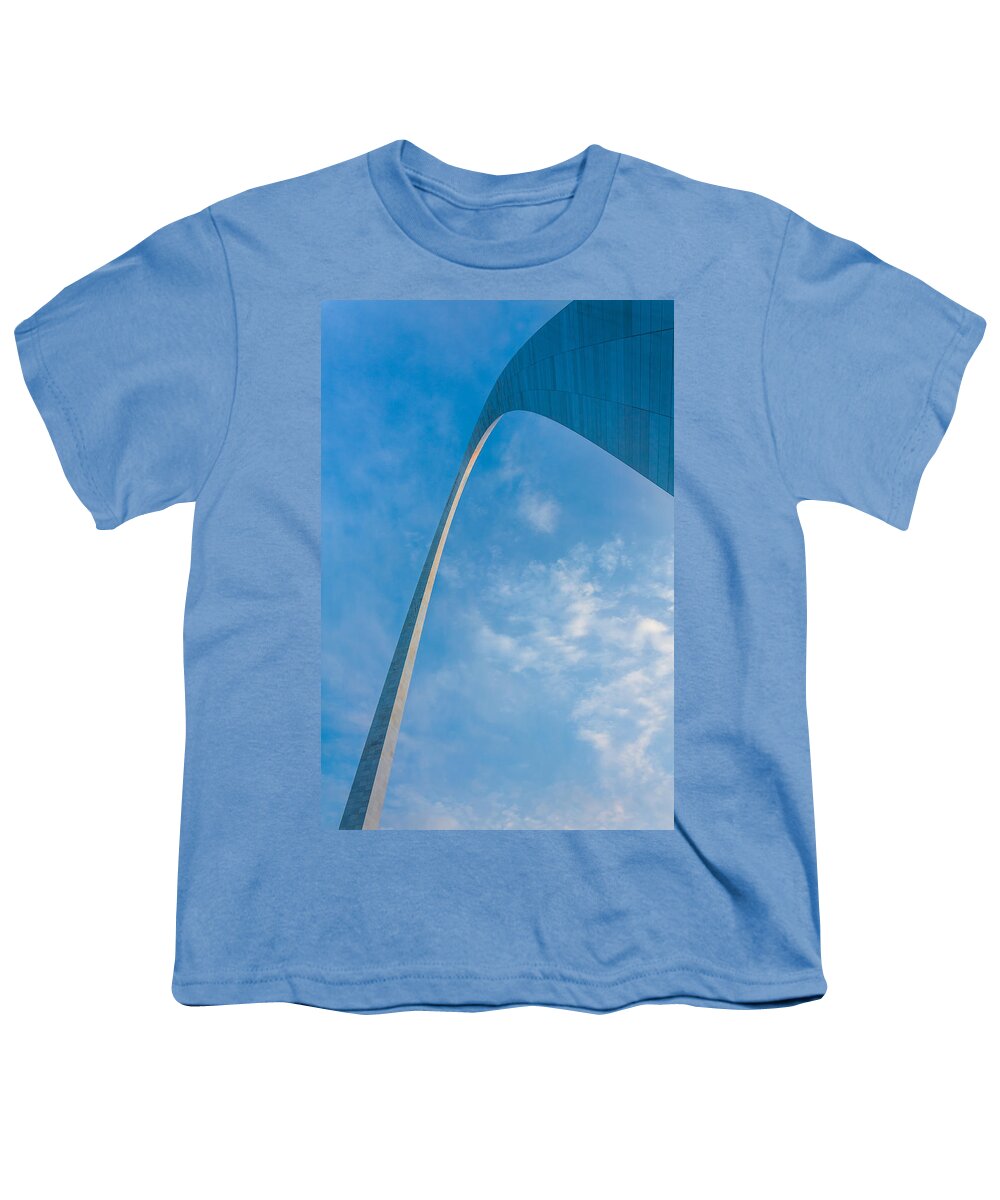Abstract Youth T-Shirt featuring the photograph The Gateway Arch by Semmick Photo