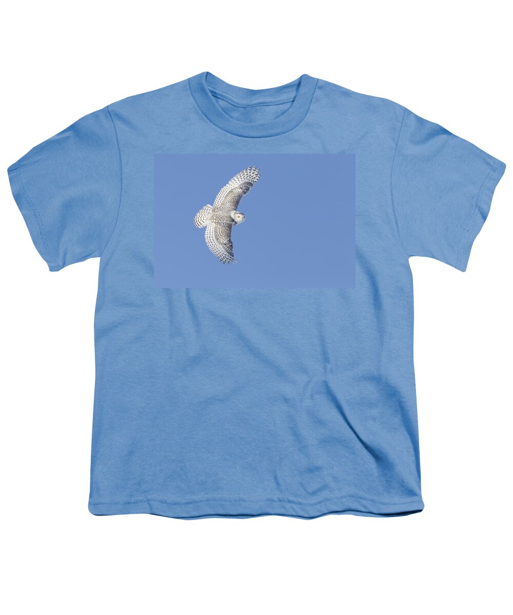 Angel Youth T-Shirt featuring the photograph The Snowy Hunter by Mircea Costina Photography