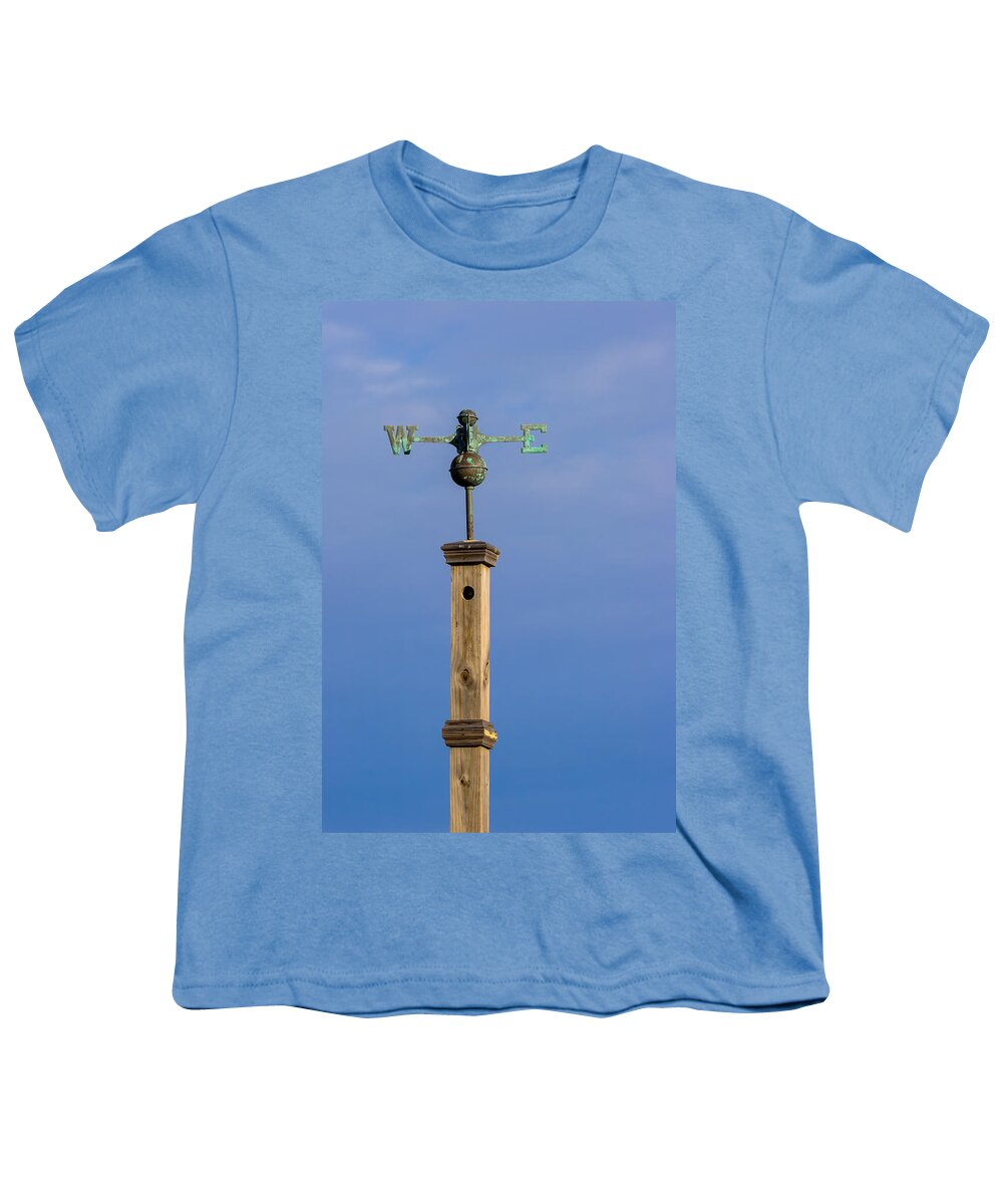 Arrow Youth T-Shirt featuring the photograph West and East by Ed Gleichman