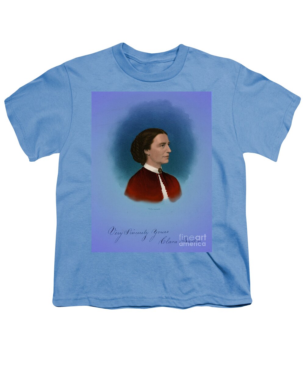 History Youth T-Shirt featuring the photograph Clara Barton, American Humanitarian #3 by Science Source